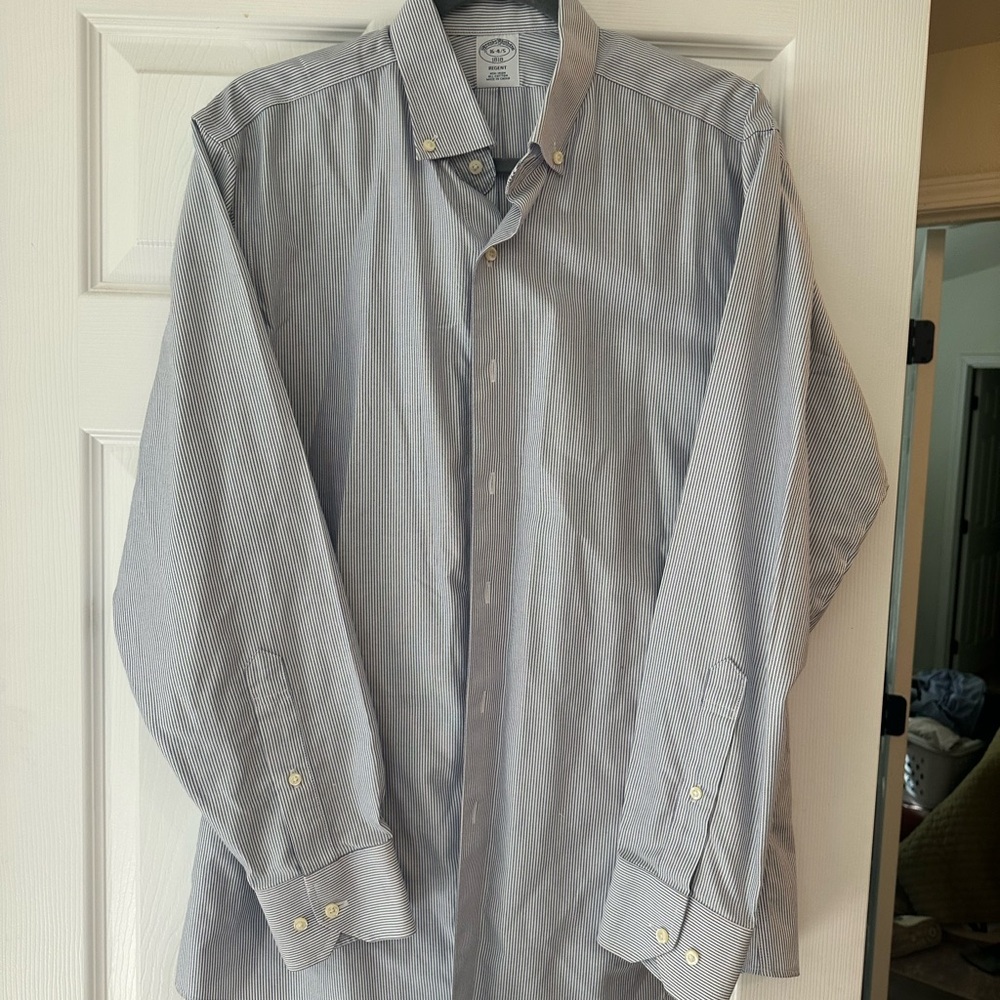 Men's Brooks Brothers Blue Striped Shirt